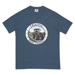 The Tractor Mugs Store Midnight / S Massey Ferguson 3075 TRAFFIC WHAT TRAFFIC? Engraving | Unisex Premium T-shirt Quality Farmers Merch
