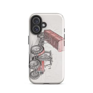 Massey Ferguson 6180 Pencil Sketch | Tough Case for iPhone®
